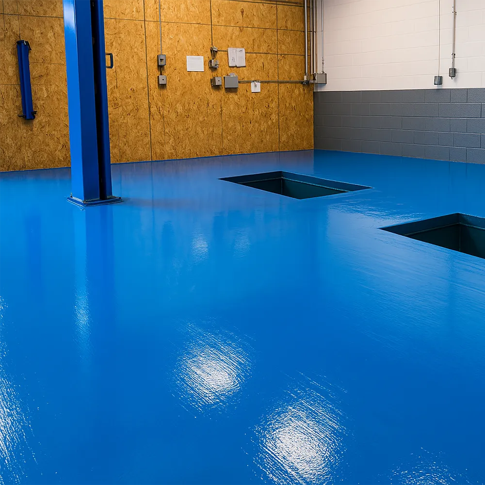 Epoxy Garage Floor Kit – 400-600sqft High-Build 2-Part Epoxy with Urethane Topcoat, Gloss