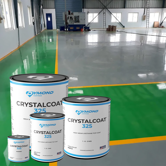 CrystalCoat 325 High Solids High Wear Urethane, 93% Solids, Semi-Gloss - Clear